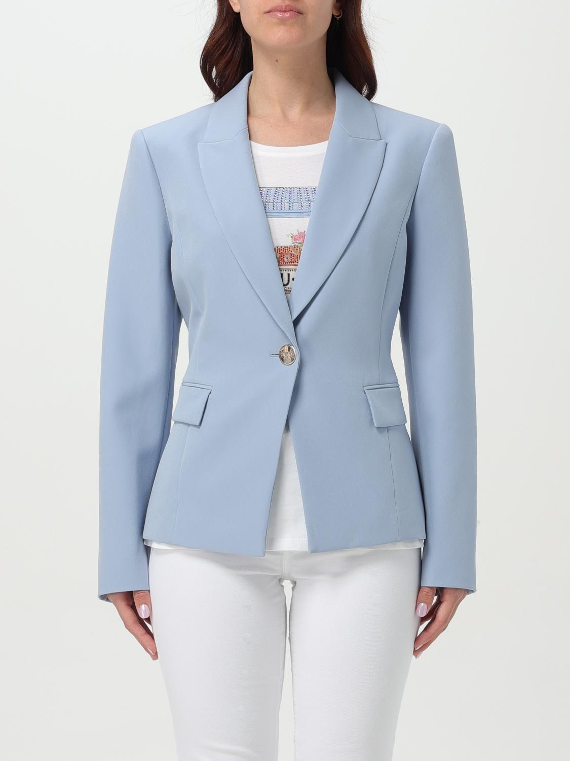 Shop Liu •jo Blazer Liu Jo Woman Color Blue In Blau