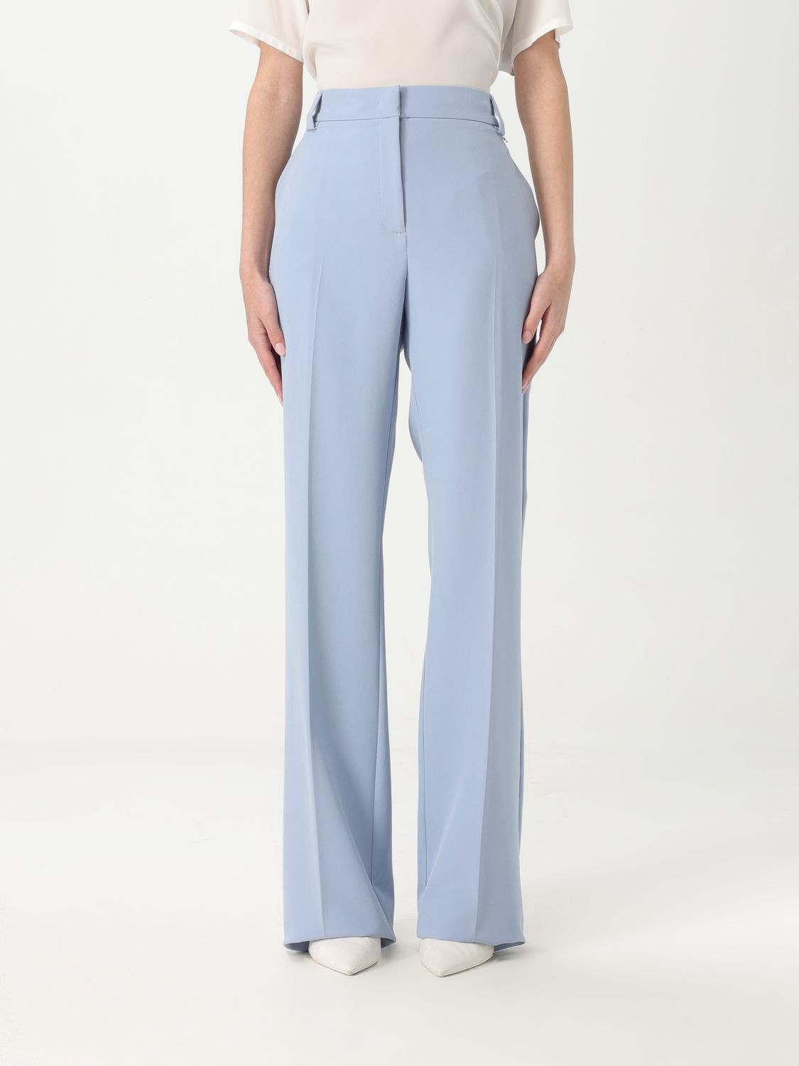 Shop Liu •jo Pants Liu Jo Woman Color Sky Blue