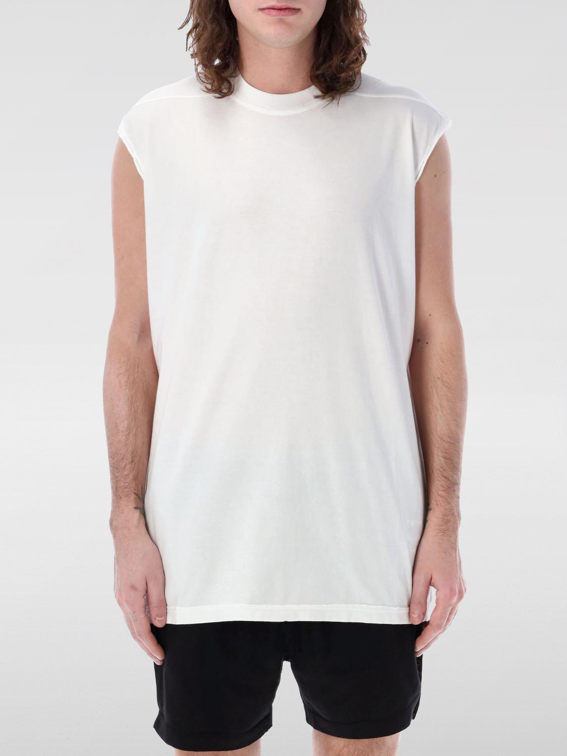 Shop Rick Owens Drkshdw T-shirt  Men Color Milk In Milch