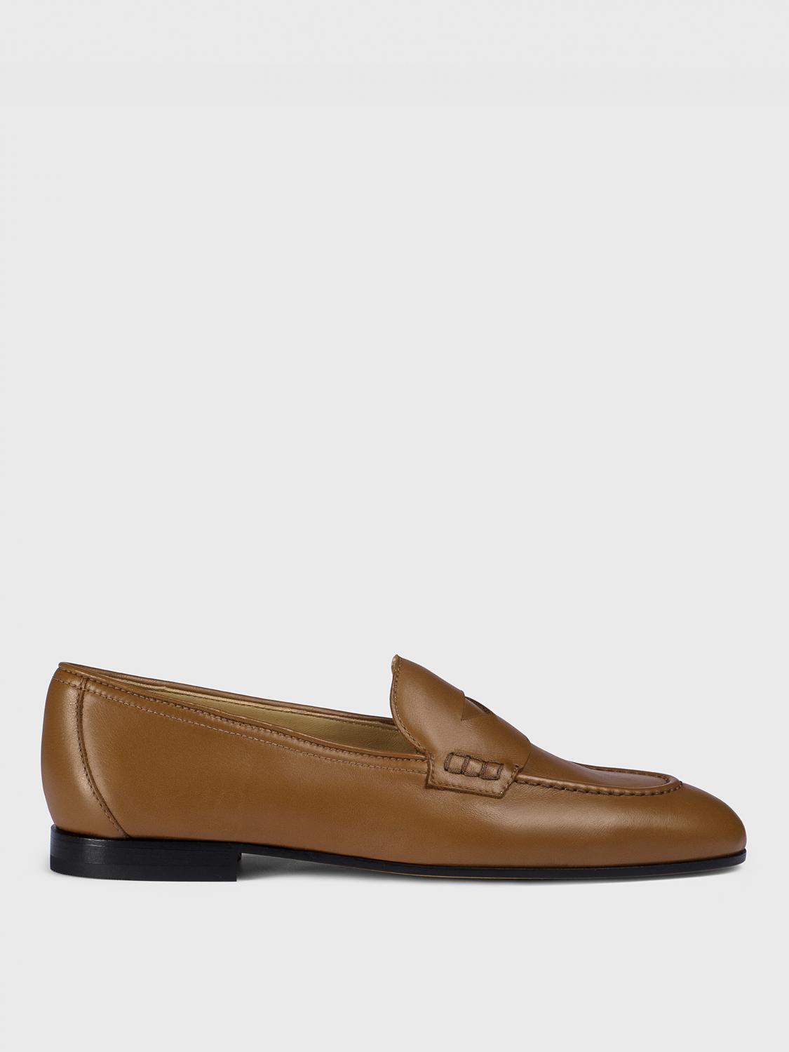 Doucal's Leather Loafers In Brown