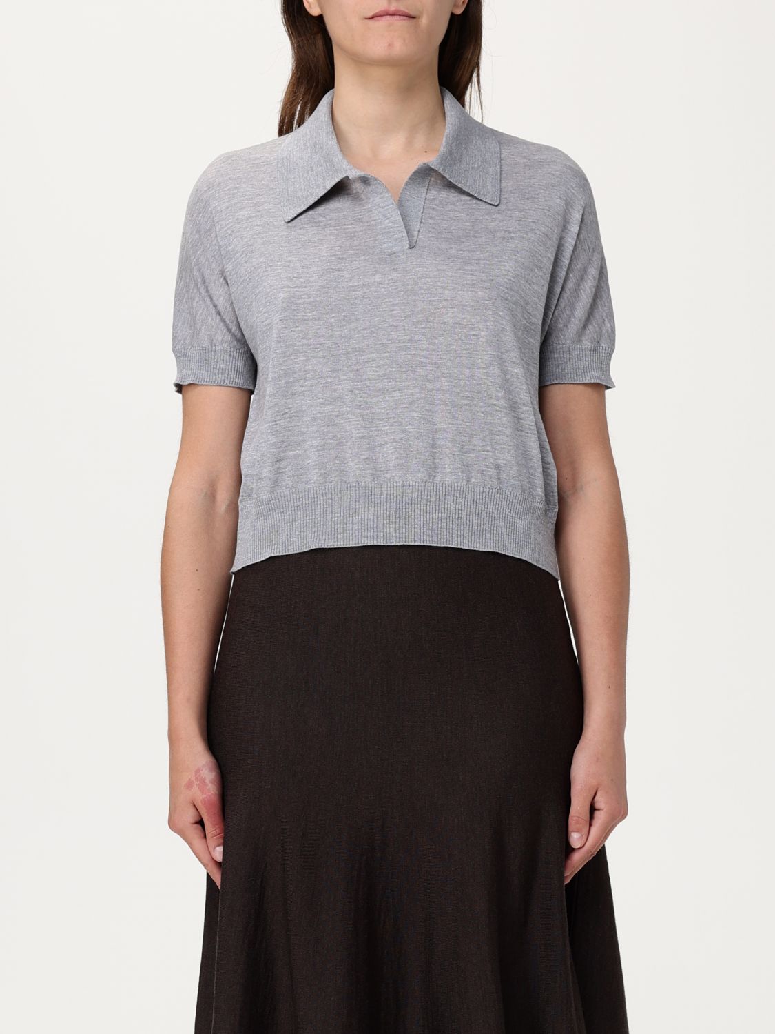 Khaite Polo Shirt  Woman Color Grey