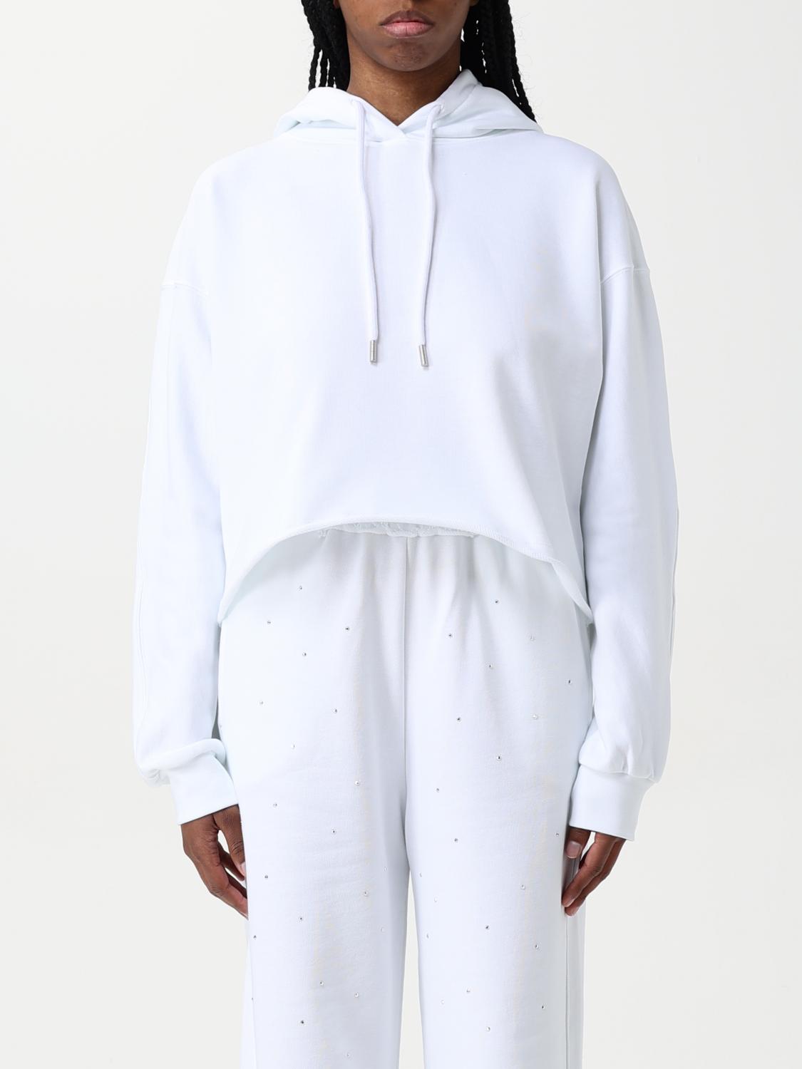 Disclaimer Sweatshirt  Woman Color White In White