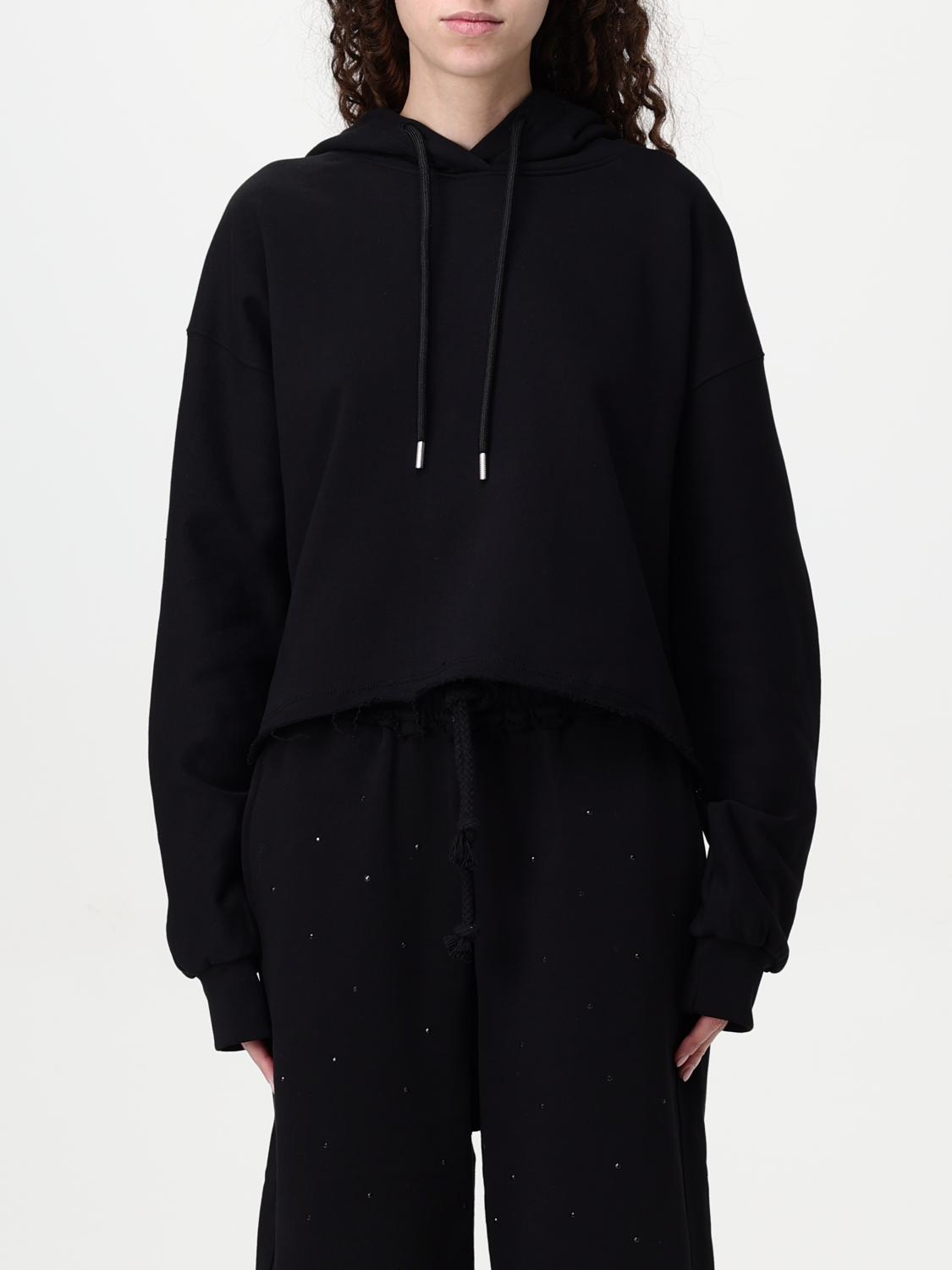 Disclaimer Sweatshirt Woman Color Black In Black