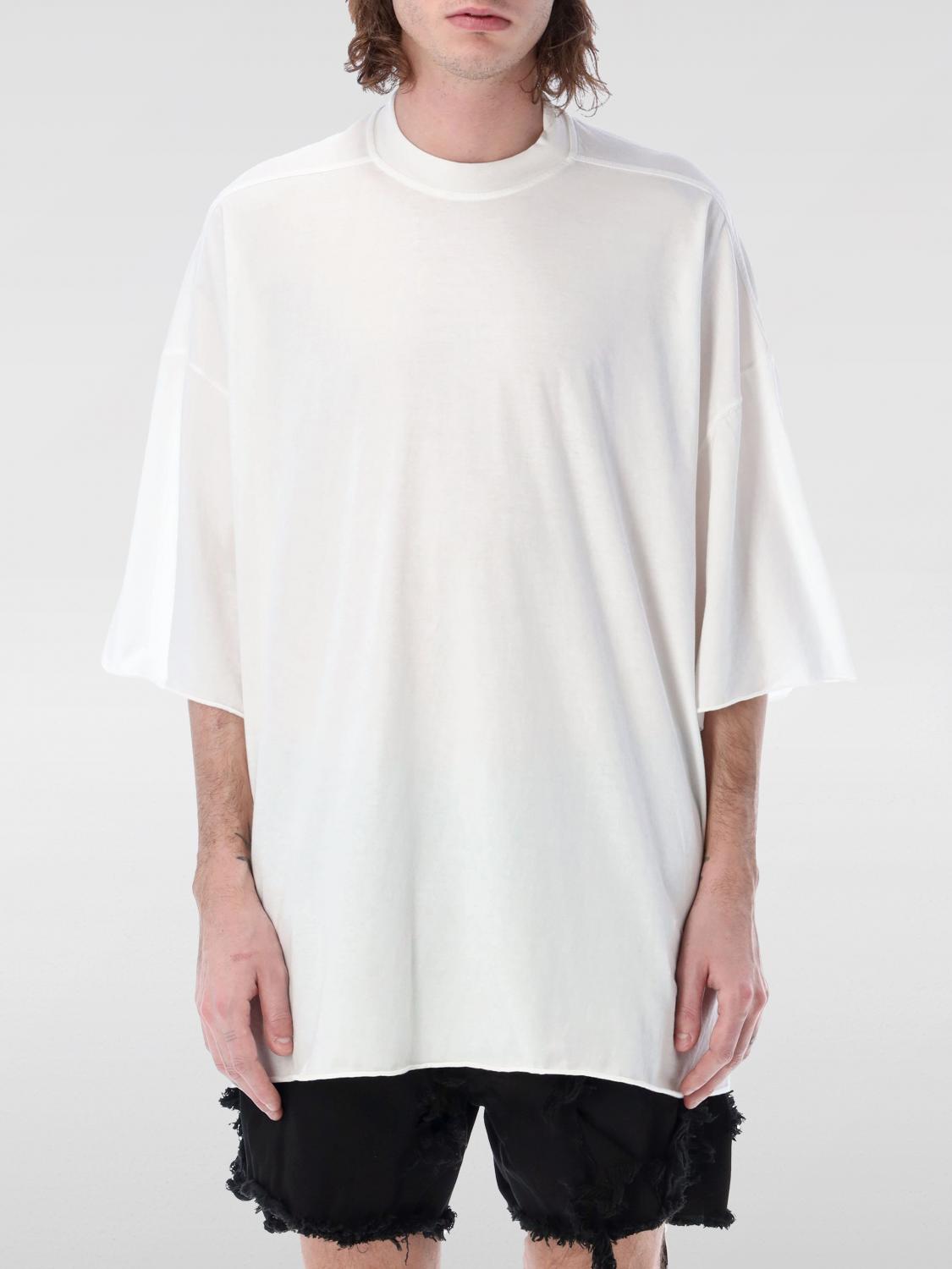 Rick Owens Drkshdw Crew-neck Cotton T-shirt In Weiss