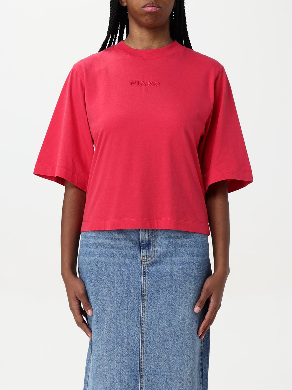 Pinko T-shirt Woman Color Red In Red