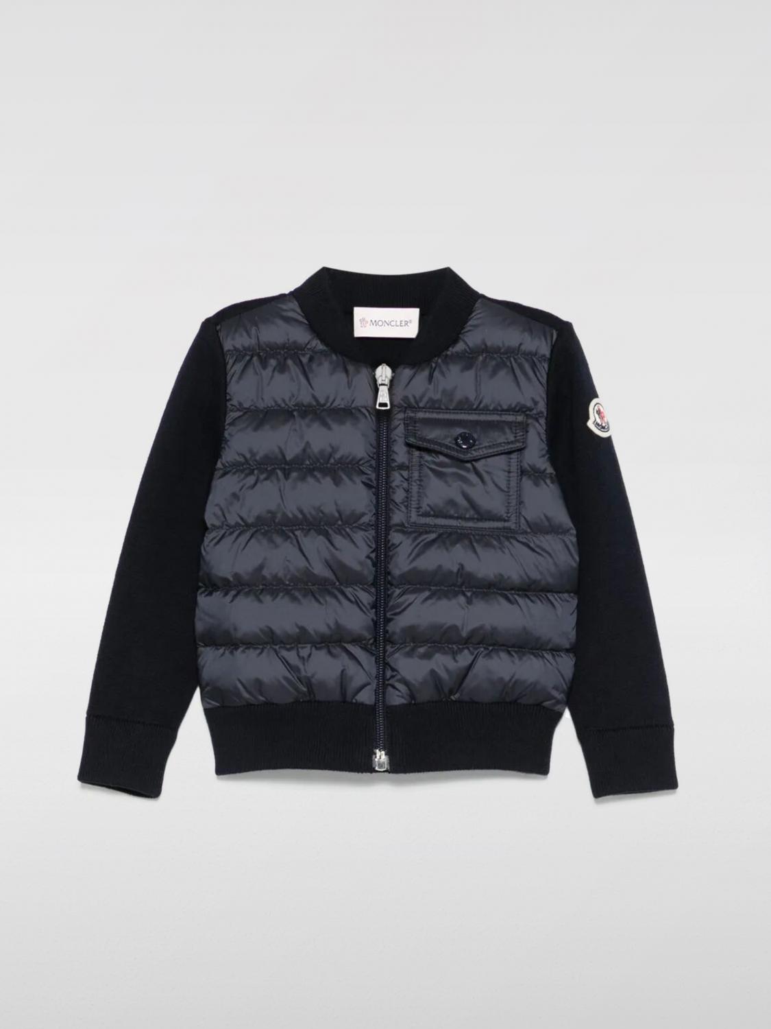 Moncler Jacket Kids Color Blue In Blue