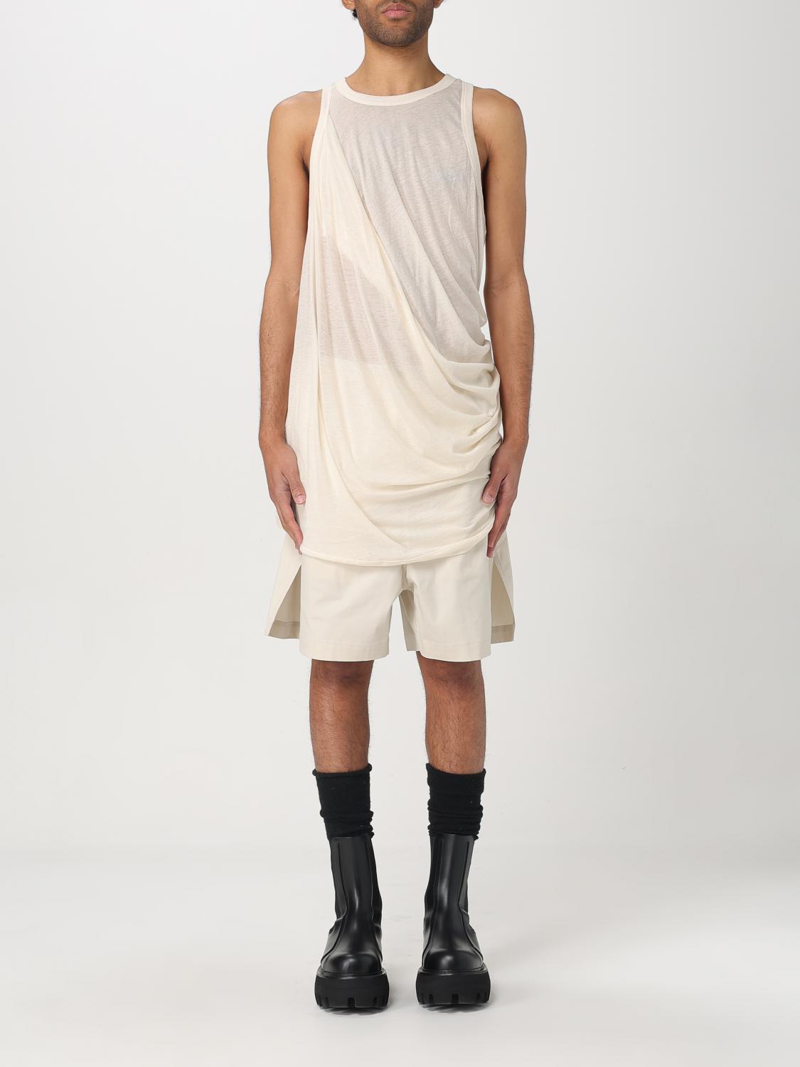 Rick Owens T-shirt Men Color Beige In Beige