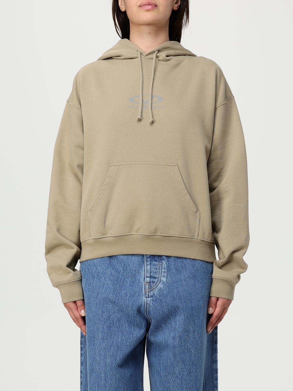 VETEMENTS Sweatshirt Woman color Beige