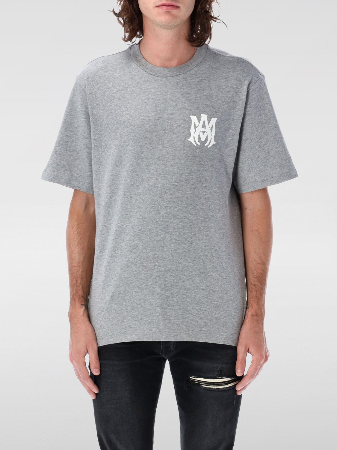Amiri Heathered Grey Ma Core Logo T-shirt In Grau