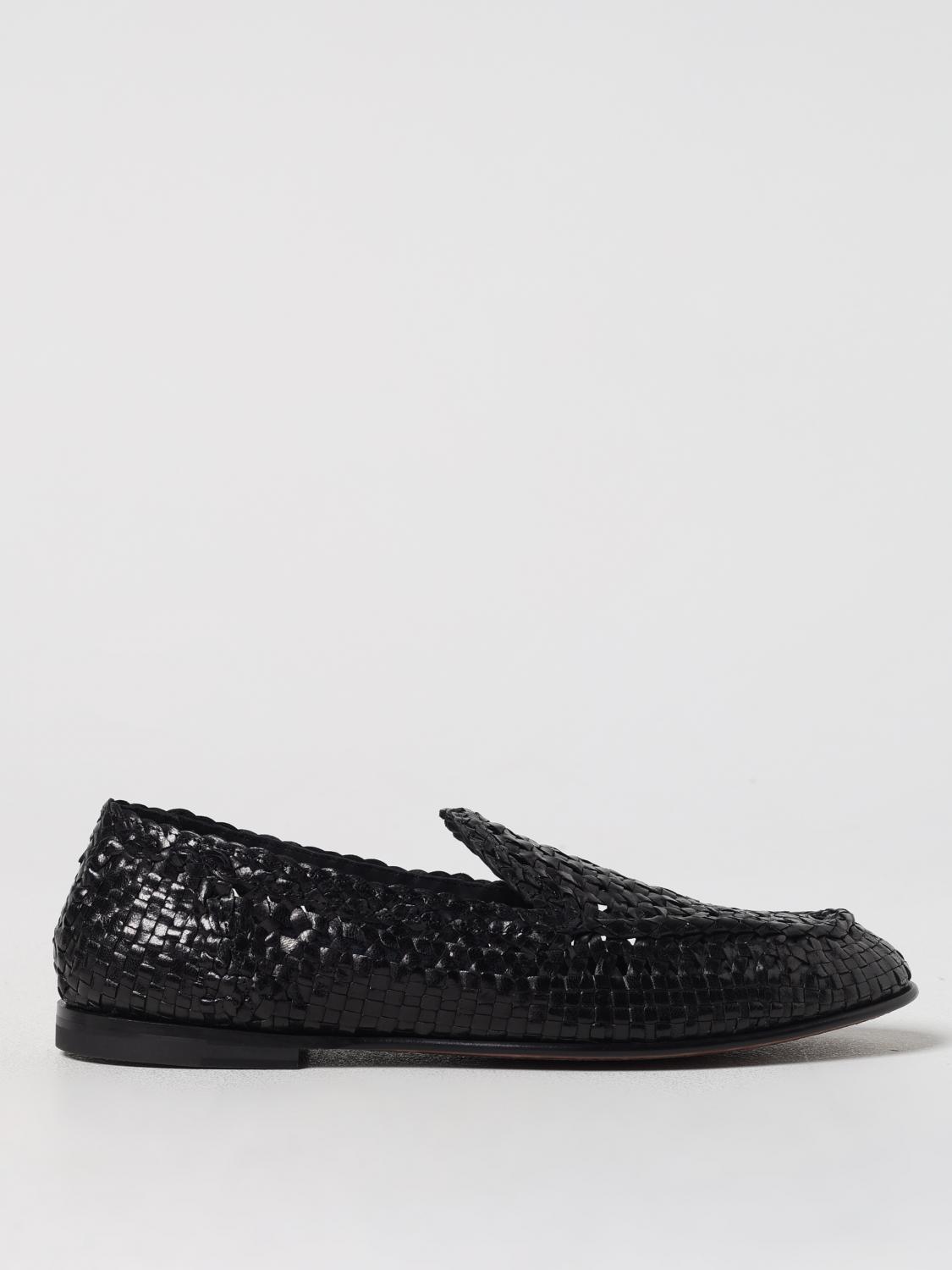 Dolce & Gabbana Intrecciato Moccasins In Schwarz