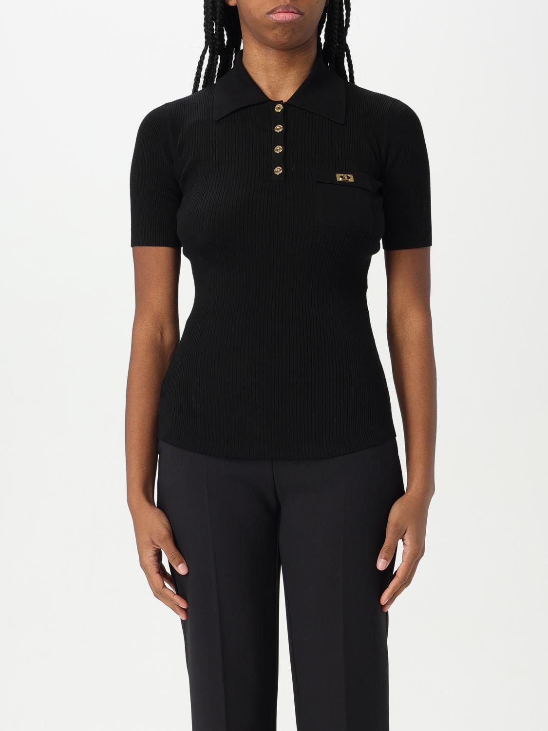 Elisabetta Franchi T-shirts And Polos In Black