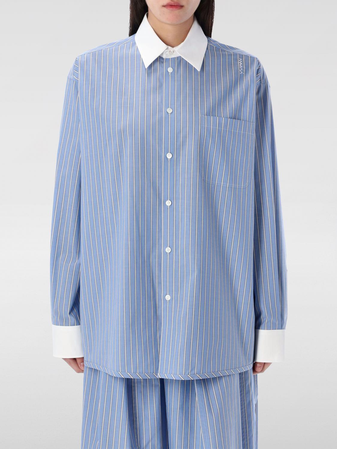 Marni Women's Striped Shirt In Blue