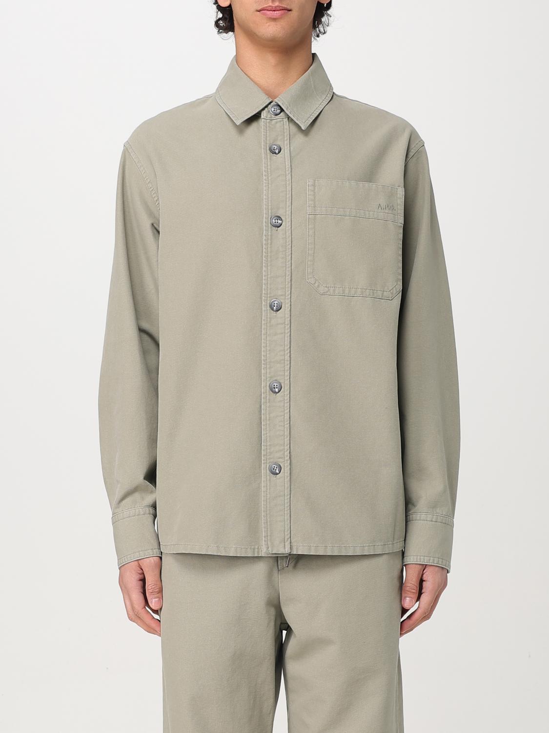 Apc Shirt A.p.c. Men Color Green In Green