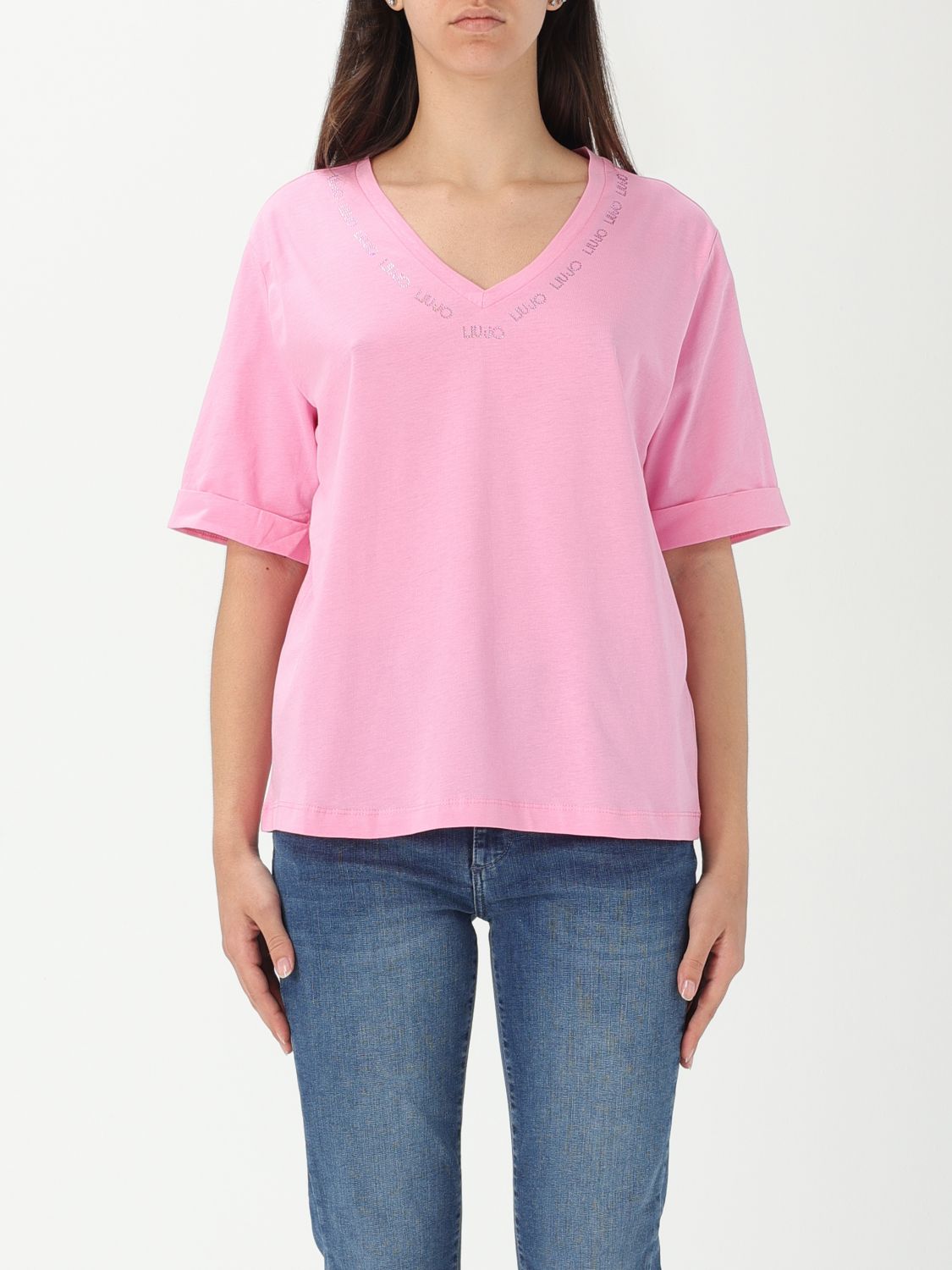 Liu •jo T-shirt Liu Jo Woman Color Pink In ピンク