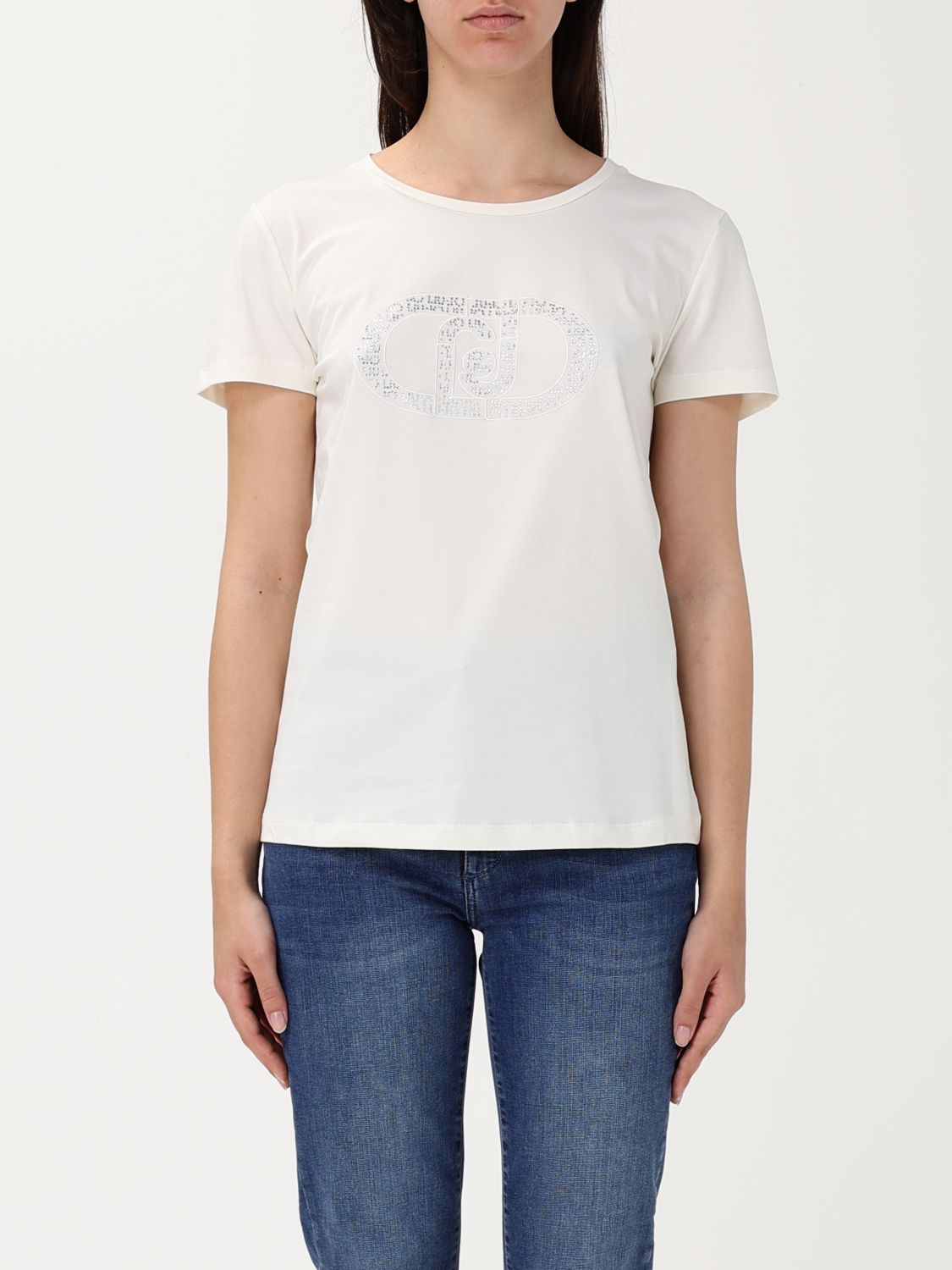 Liu •jo T-shirt Liu Jo Woman Color Milk In ミルク