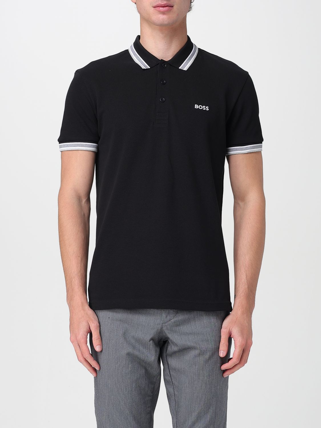 Shop Hugo Boss Polo Shirt Boss Men Color Black