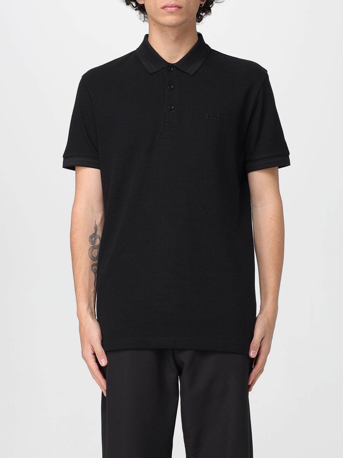 Shop Hugo Boss Polo Shirt Boss Men Color Black 1