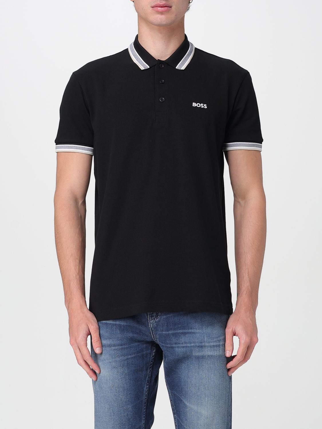 Shop Hugo Boss Polo Shirt Boss Men Color Black 2