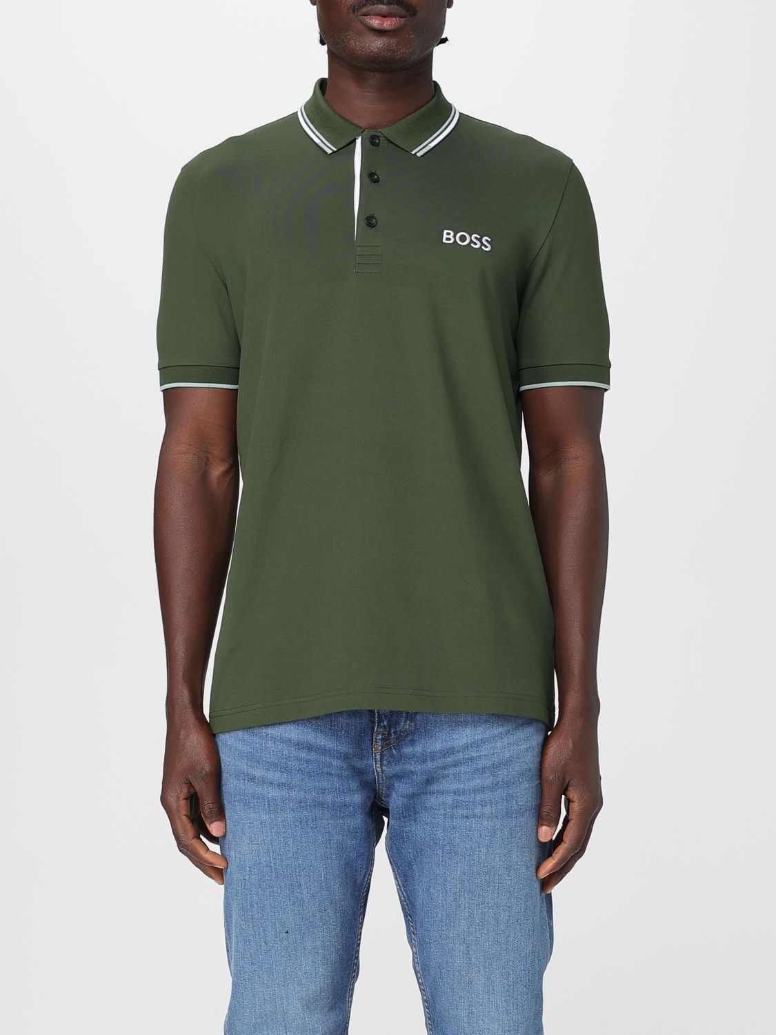 Shop Hugo Boss Polo Shirt Boss Men Color Green
