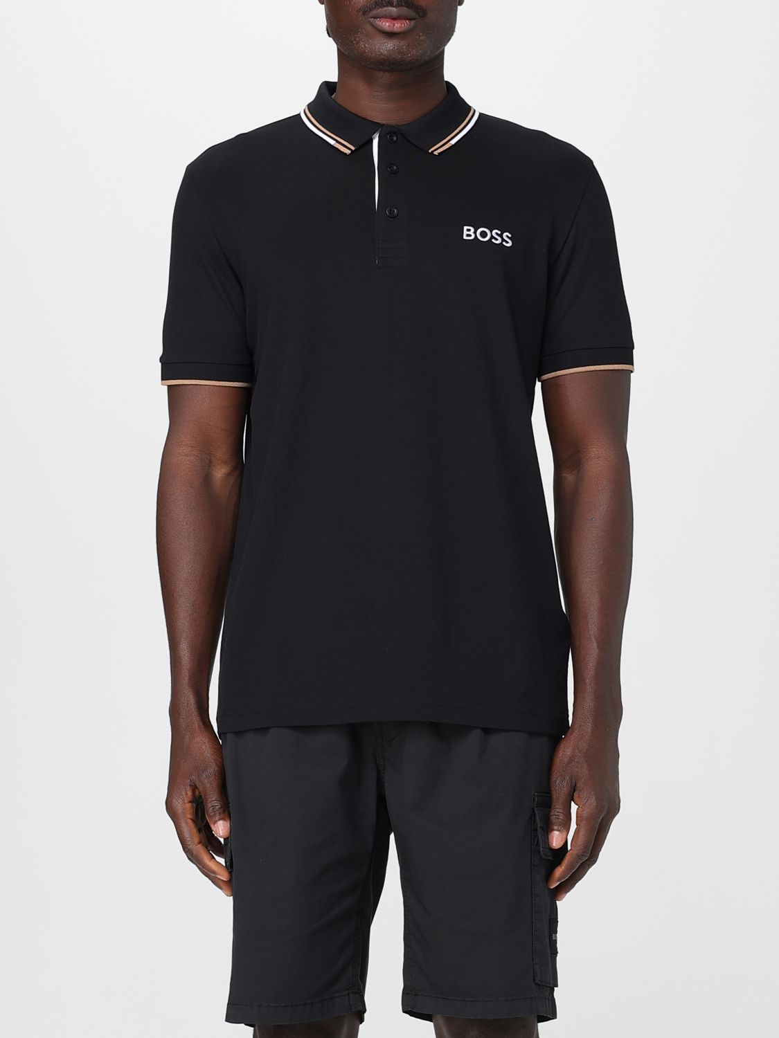 Shop Hugo Boss Polo Shirt Boss Men Color Black 1
