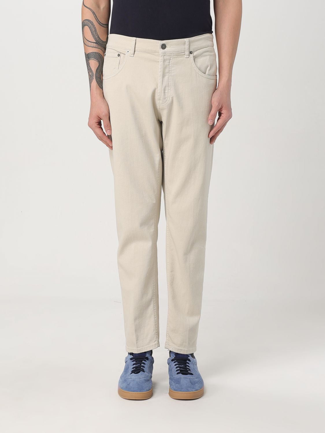 Dondup Pants Men Color Beige In Beige