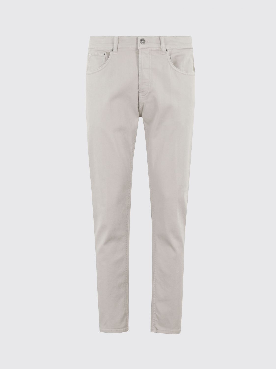 Dondup Carrot Leg Beige Jeans With Five-pocket Design In Yellow