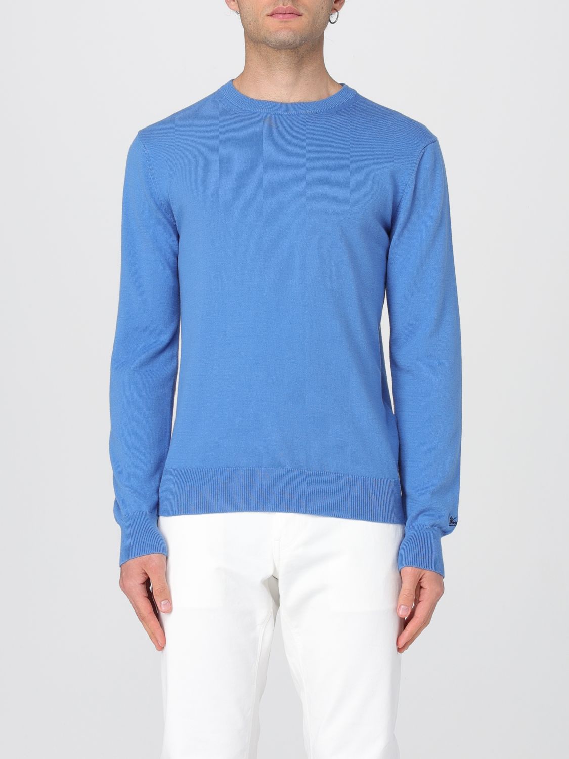 Woolrich Sweater Men Color Gnawed Blue