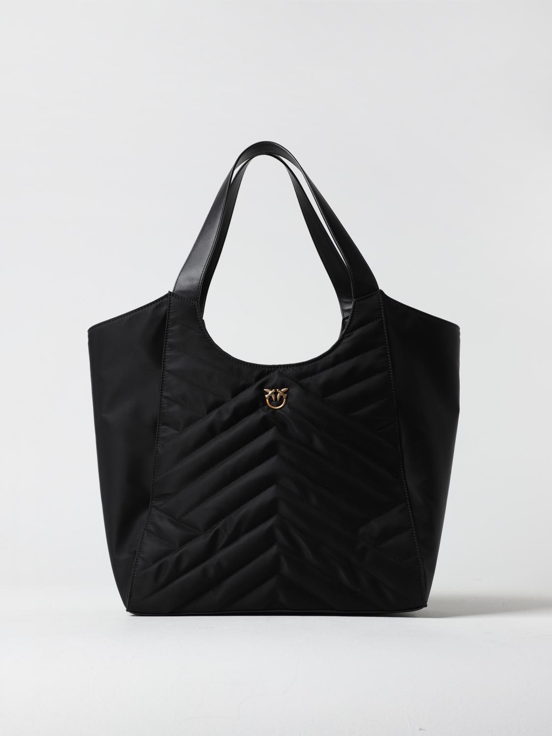 Pinko Tote Bags  Woman Color Black In Black