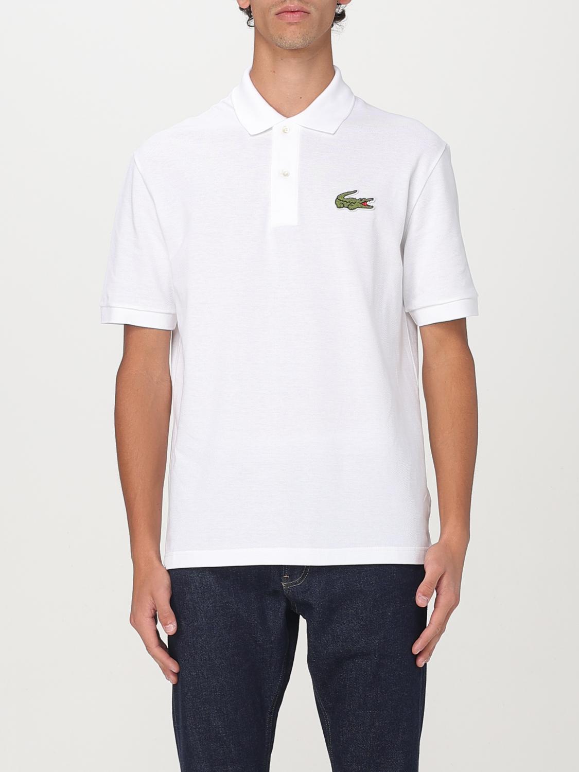 Lacoste Short Sleeves Polo Collar In Weiss