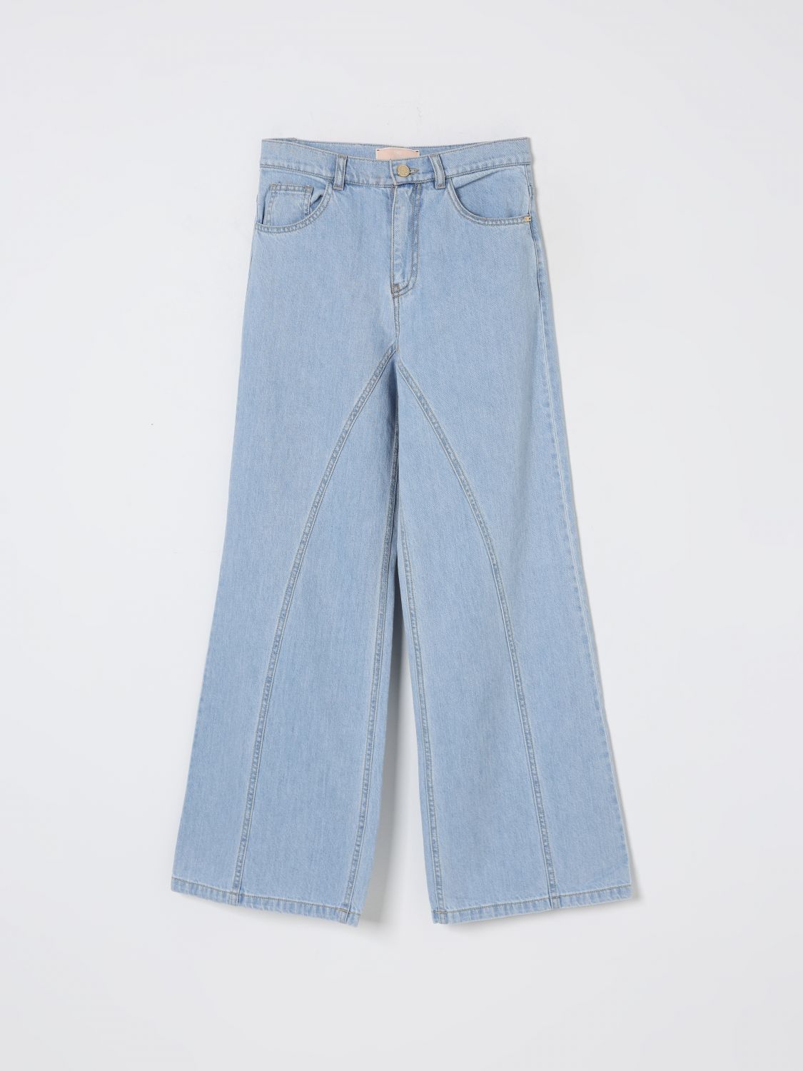 Elisabetta Franchi La Mia Bambina Jeans  Kids Color Denim In Denim