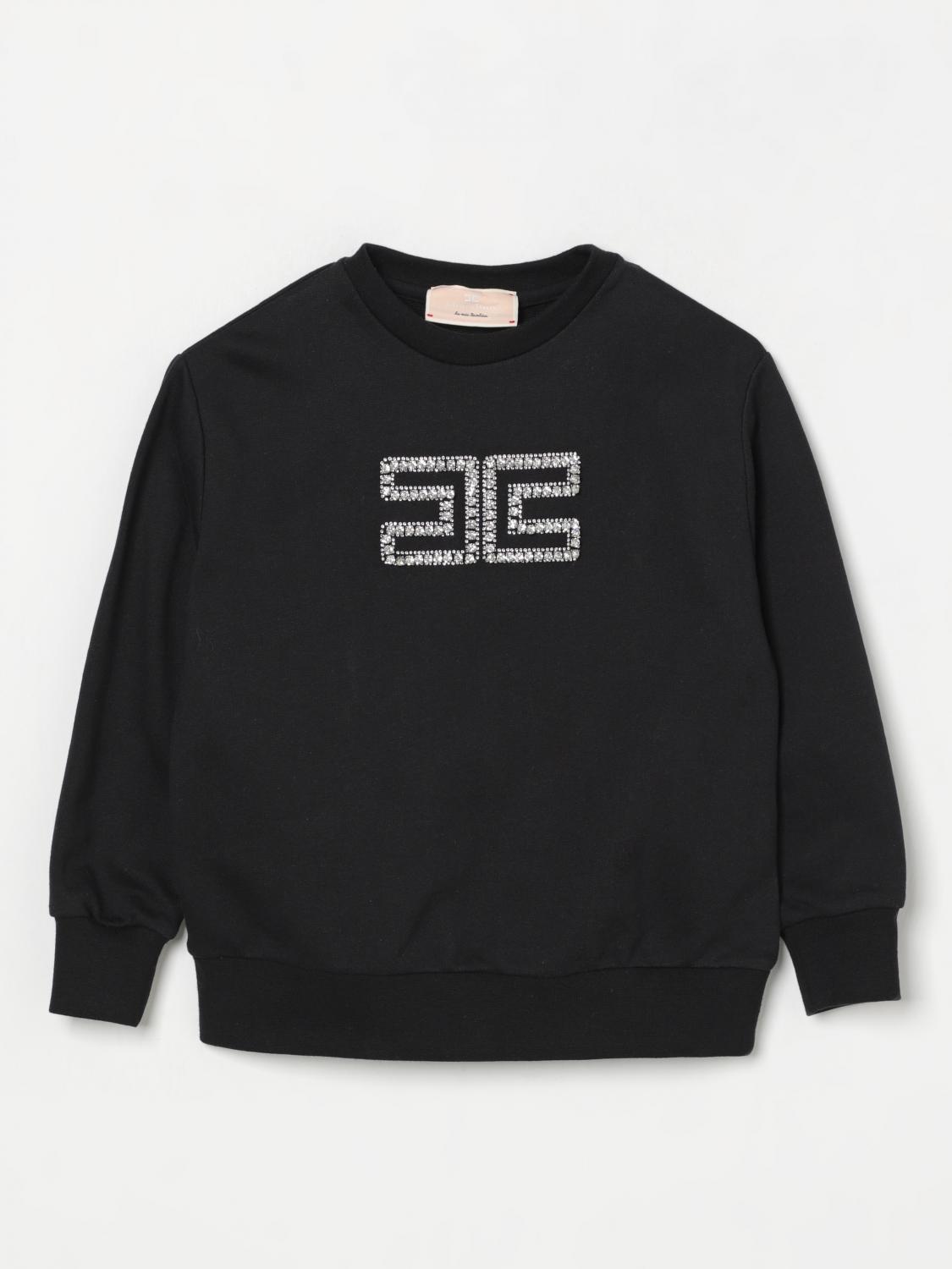 Shop Elisabetta Franchi La Mia Bambina Sweater Kids Color Black In Schwarz