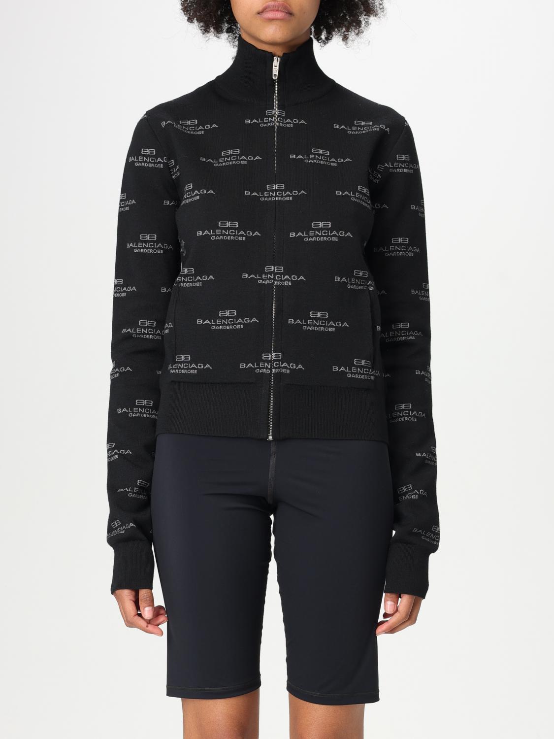 Balenciaga Sweatshirt Woman Color Black In Black