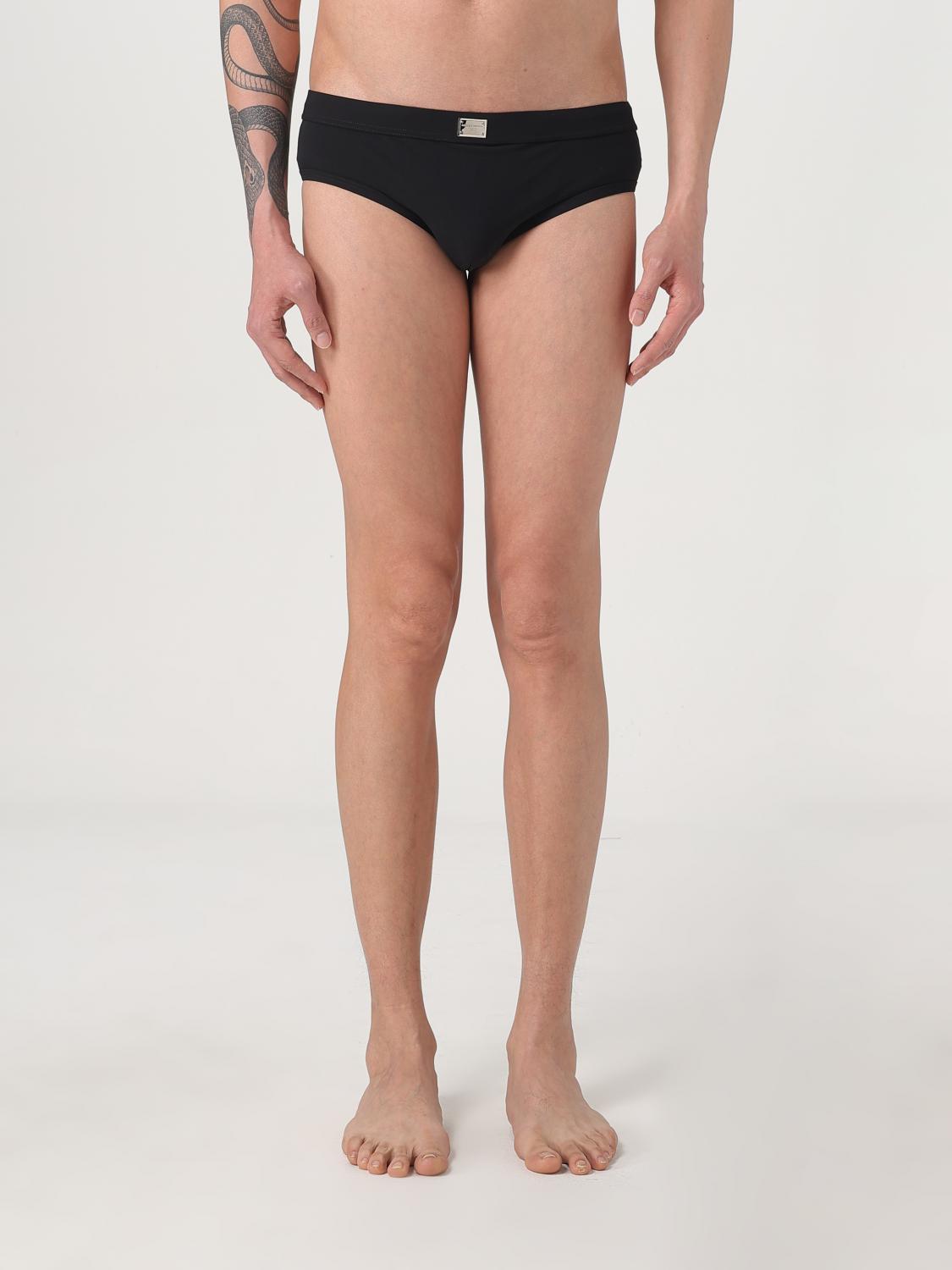 Dolce & Gabbana Swimsuit Men Color Black In Black