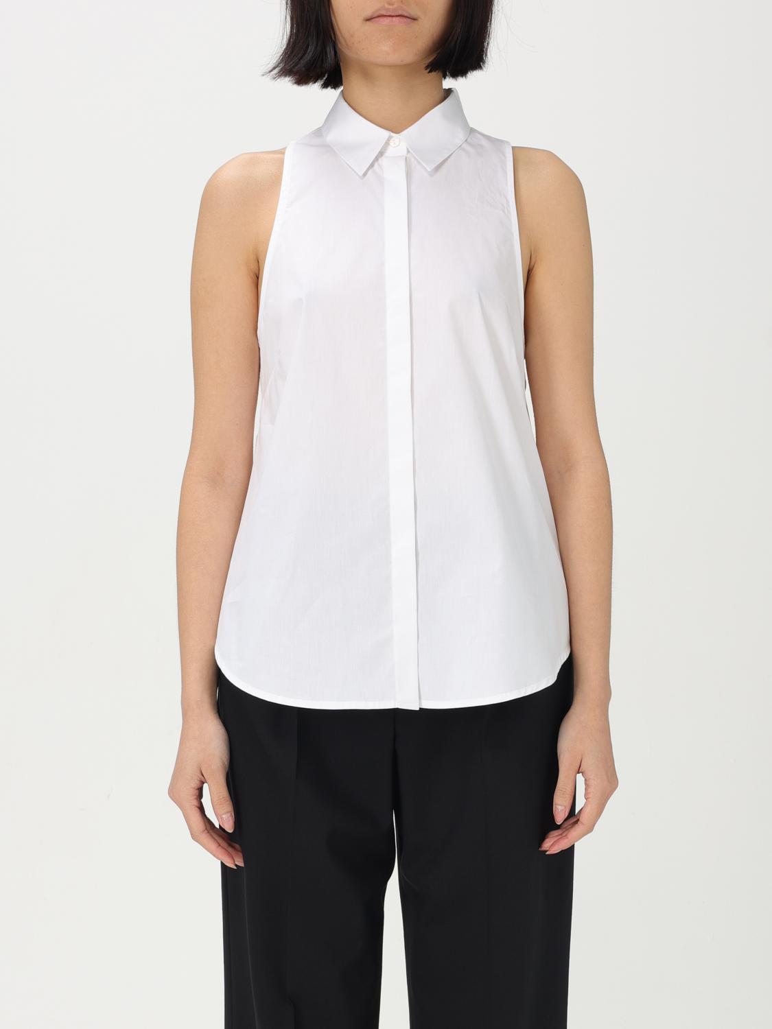 Shop Dondup Shirt Woman Color White
