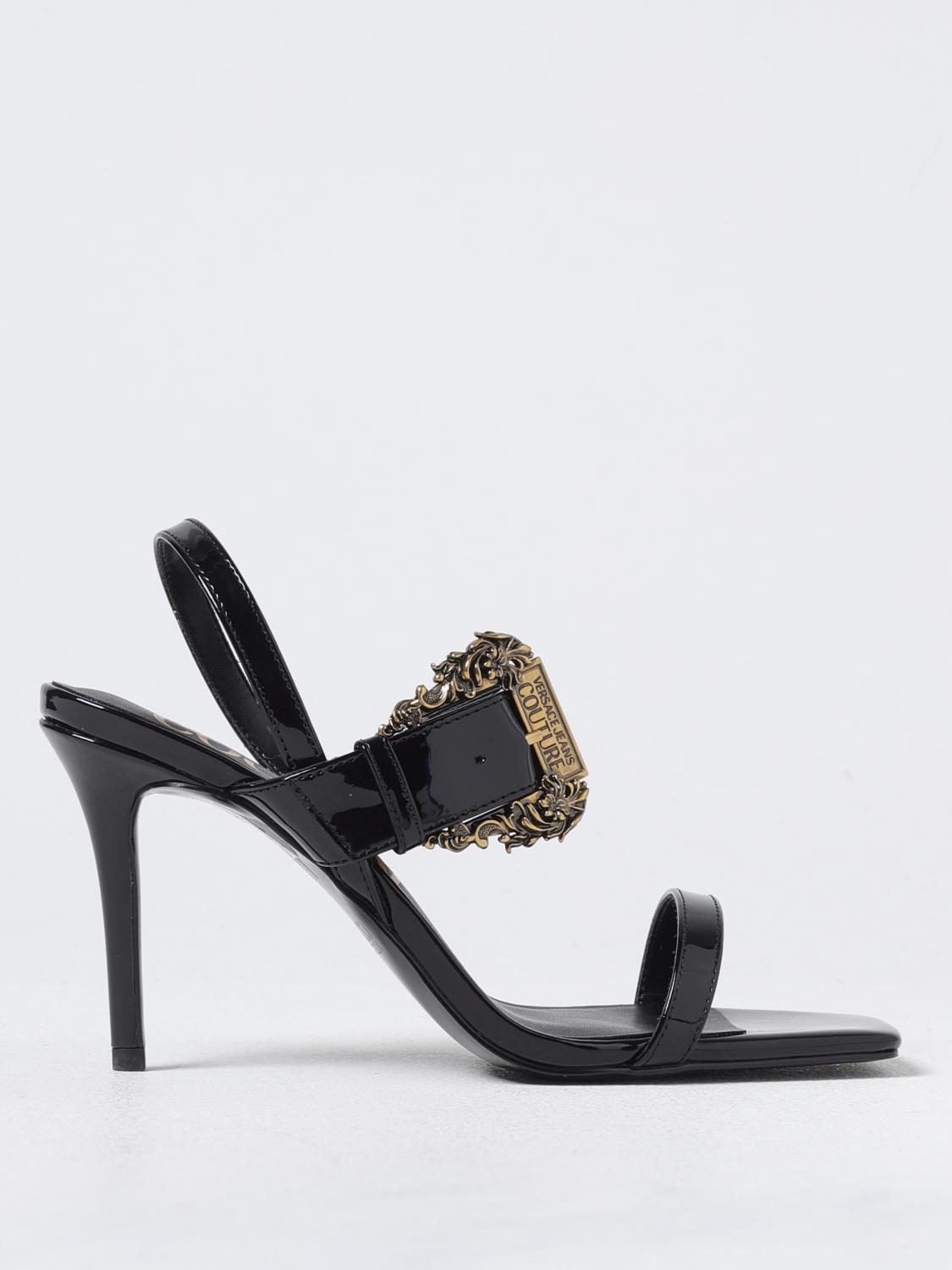 VERSACE JEANS COUTURE HEELED SANDALS VERSACE JEANS COUTURE WOMAN COLOR BLACK G61520002