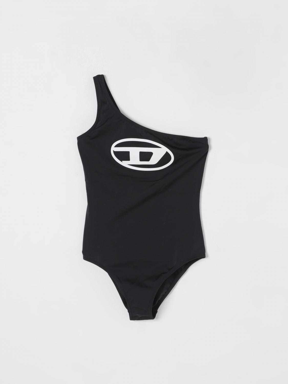 Diesel Logo-print Swimsuit In Black