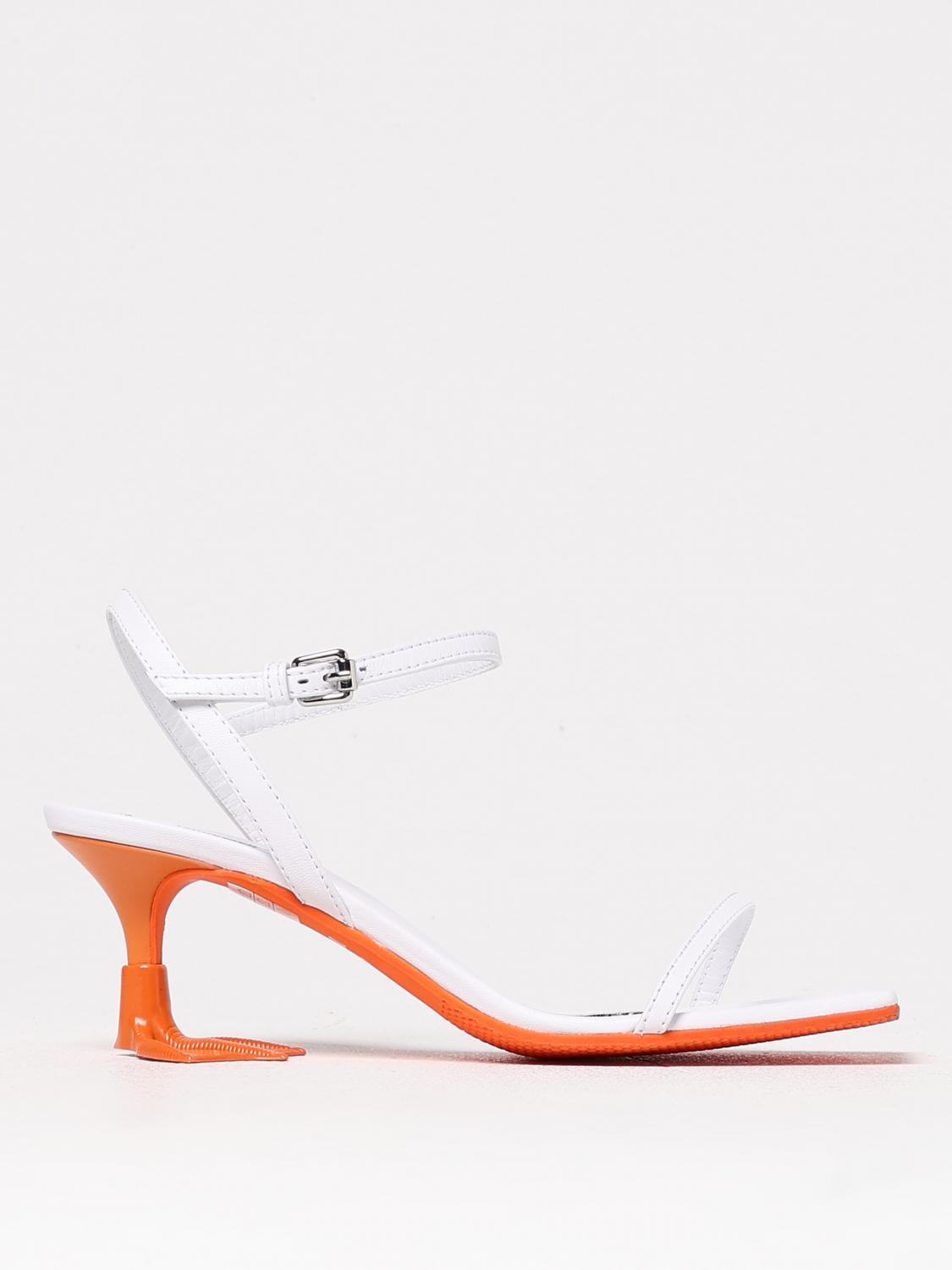 Moschino Heeled Sandals Couture Woman Color White In White