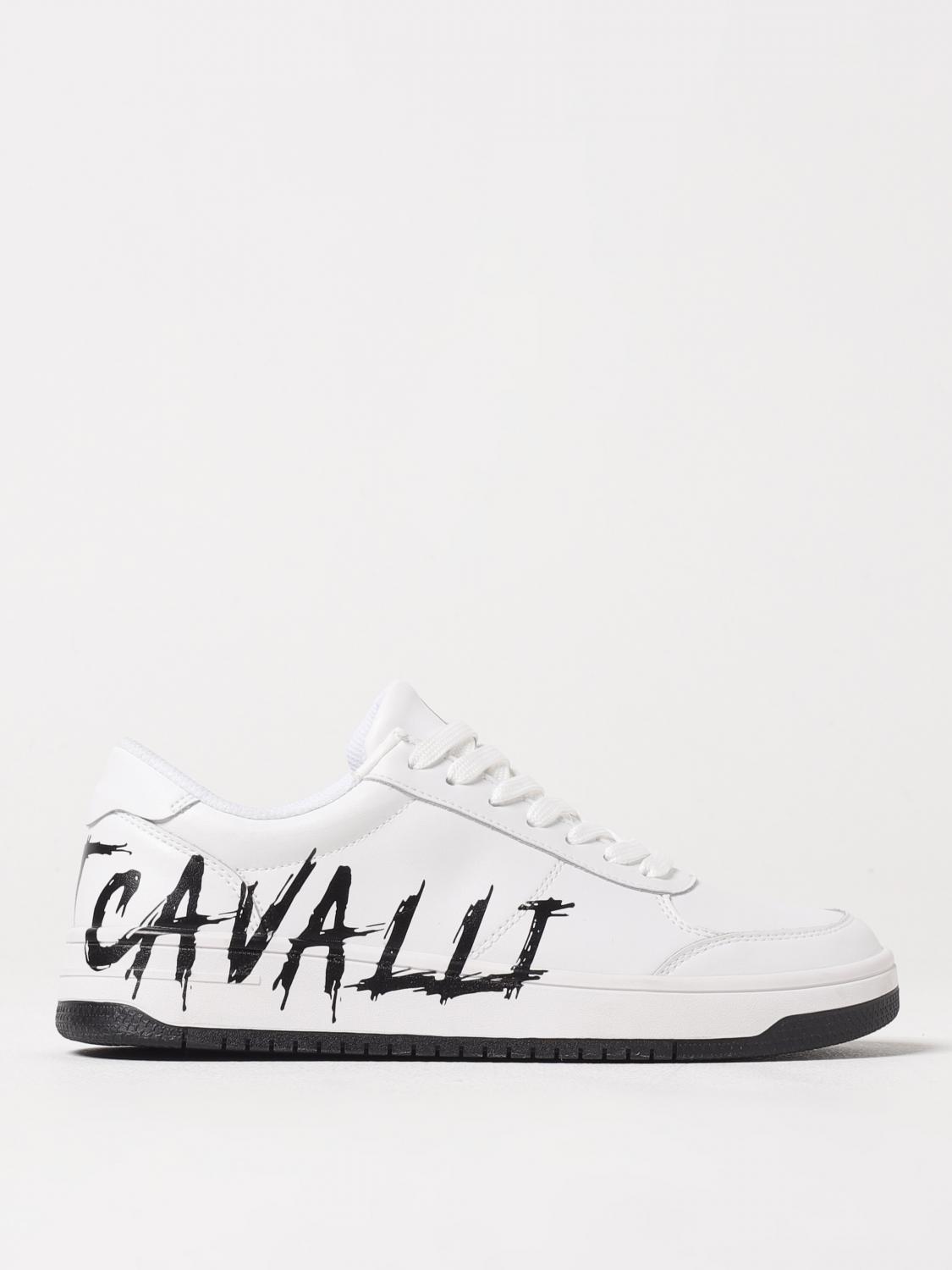 Just Cavalli Sneakers  Men Color White In White