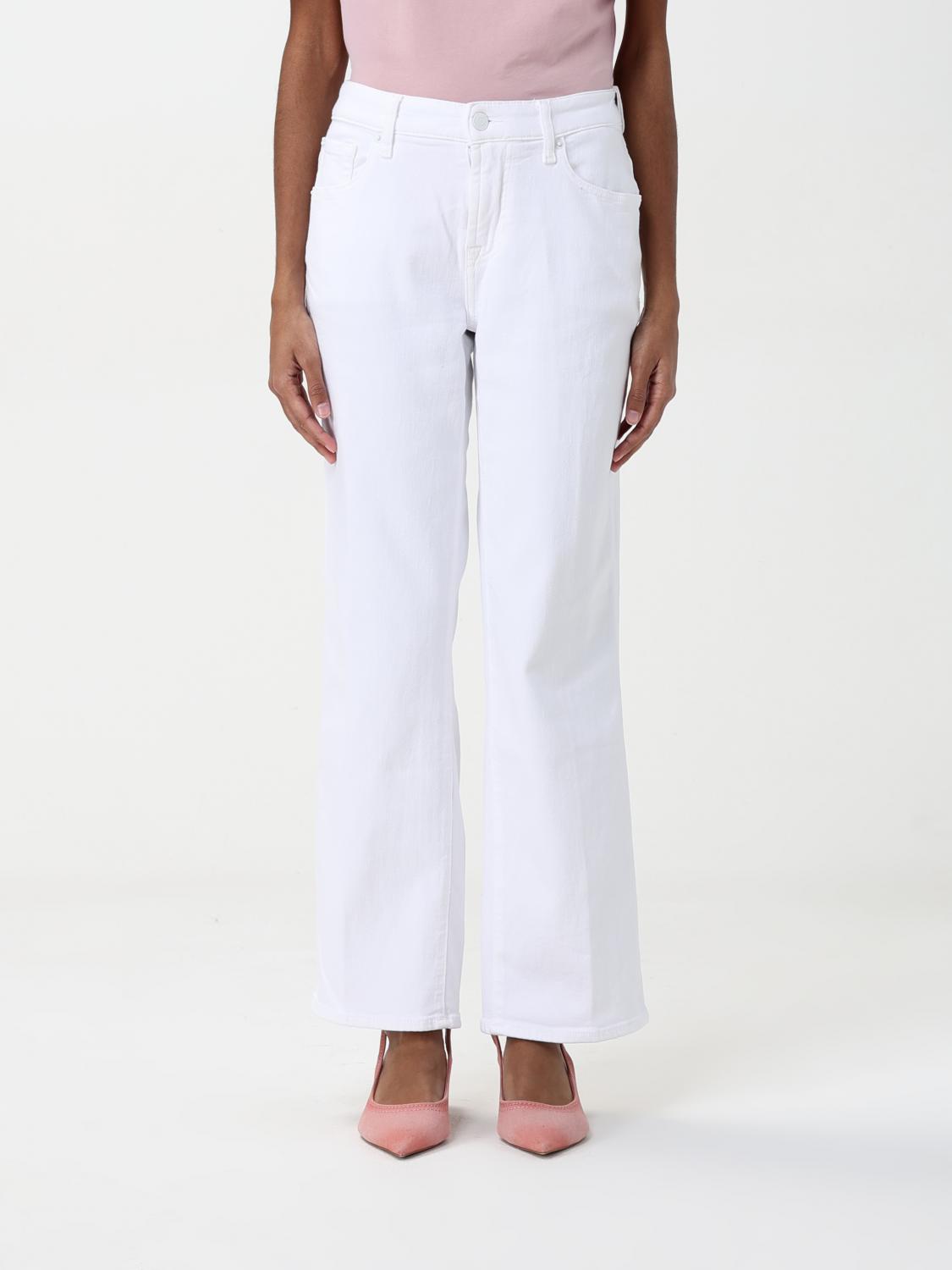 7 FOR ALL MANKIND JEANS 7 FOR ALL MANKIND WOMAN COLOR WHITE G61559001