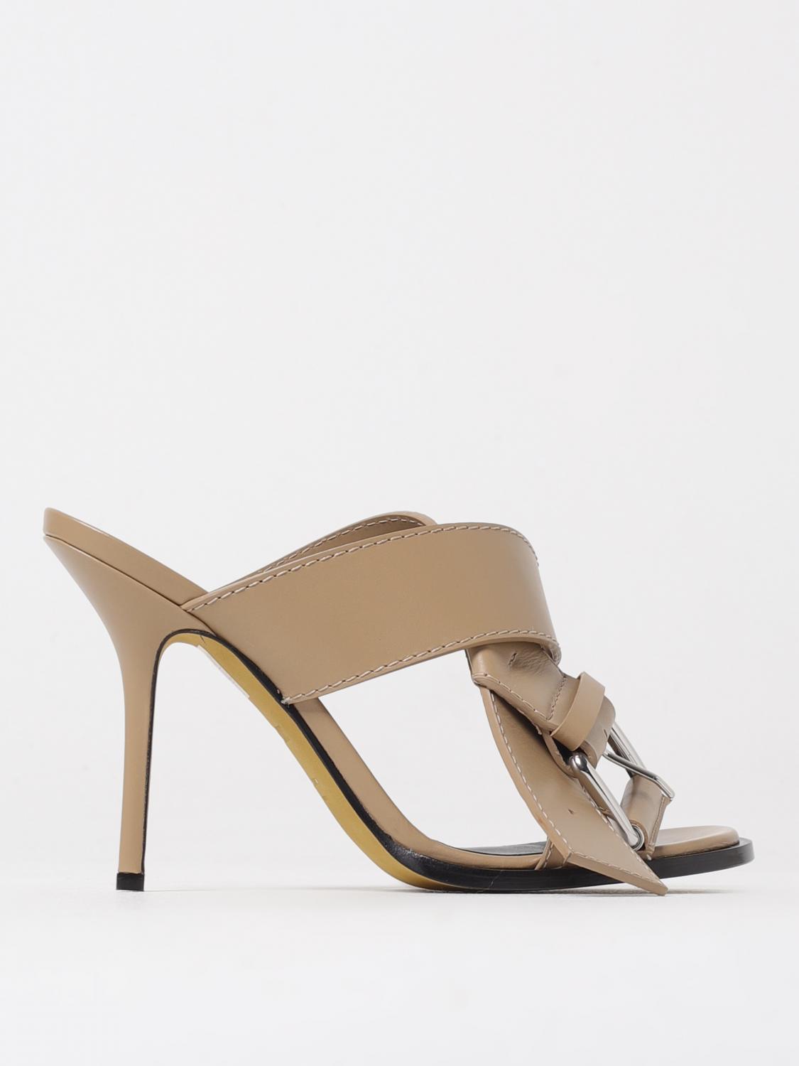 Moschino Heeled Sandals Couture Woman Color Beige In Beige