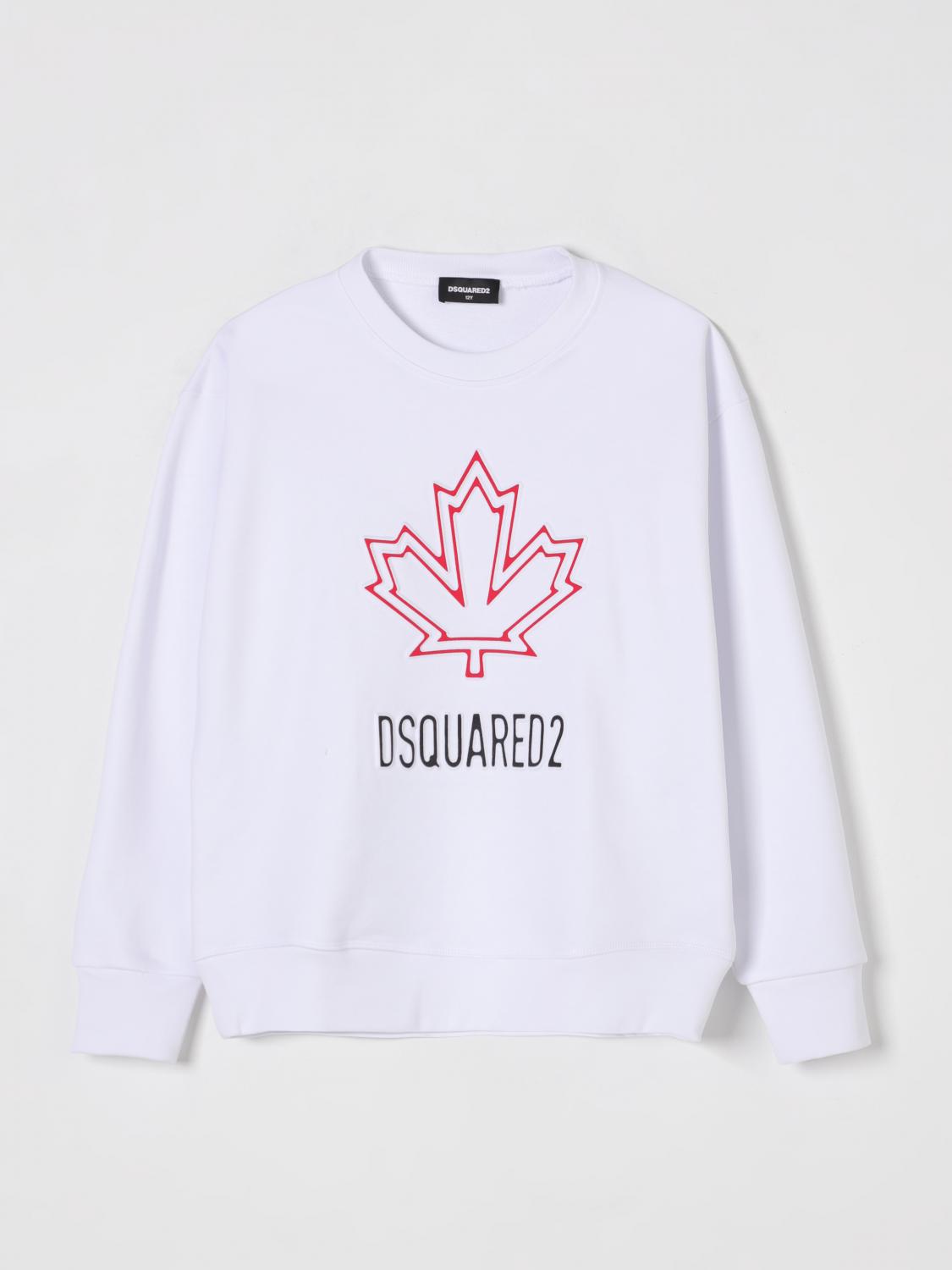 DSQUARED2 SWEATER DSQUARED2 KIDS COLOR WHITE G61617001