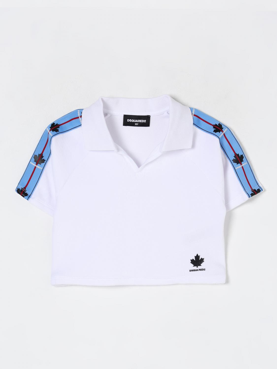 Dsquared2 Polo Shirt Kids Color White In White