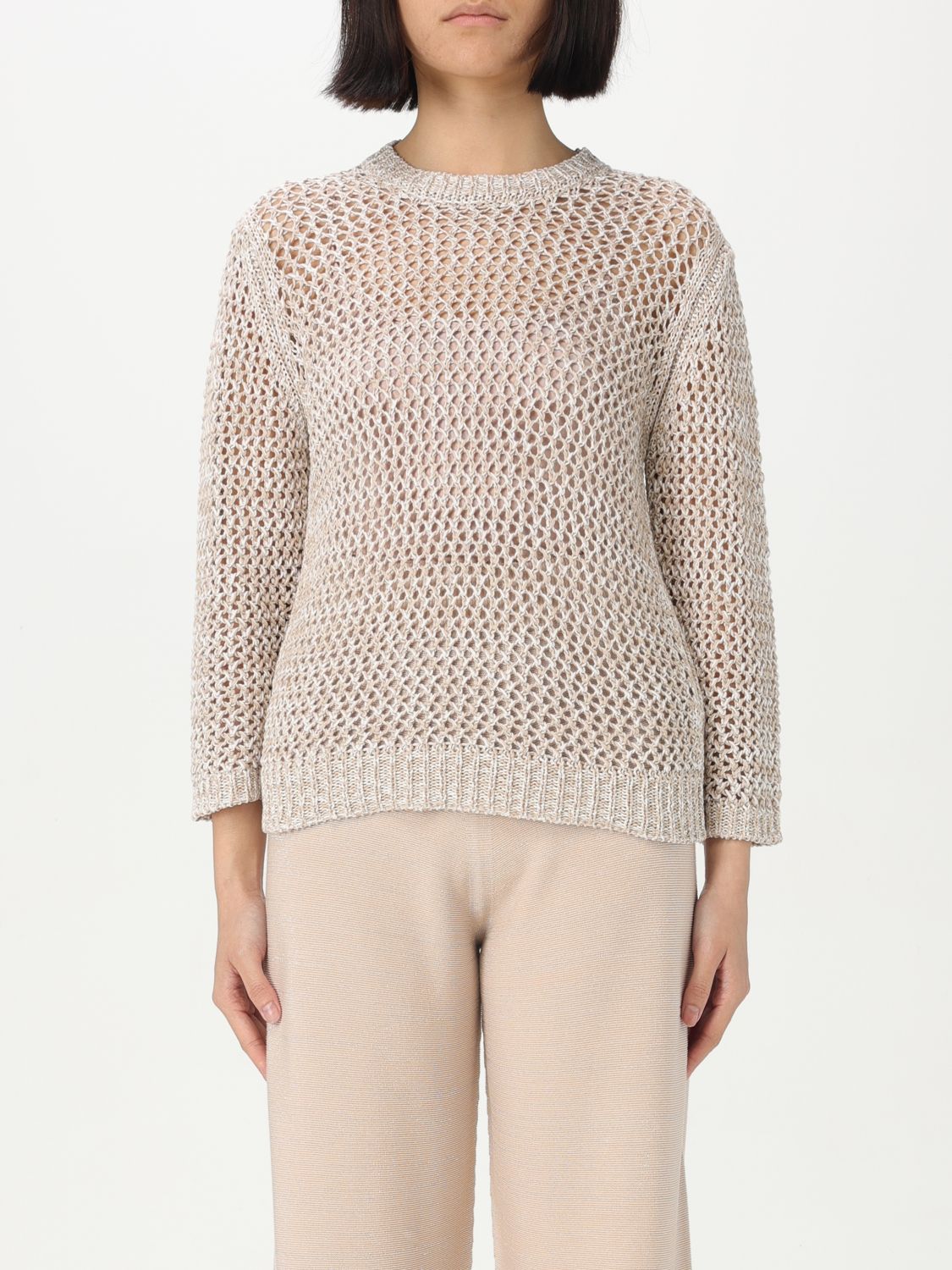 FABIANA FILIPPI SWEATER FABIANA FILIPPI WOMAN COLOR WHITE G61643001