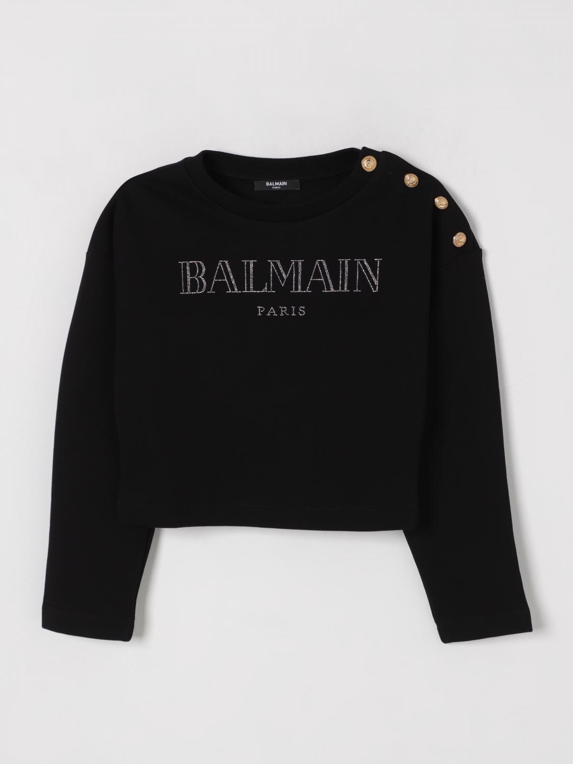 Balmain Sweater  Kids Color Black In Brown