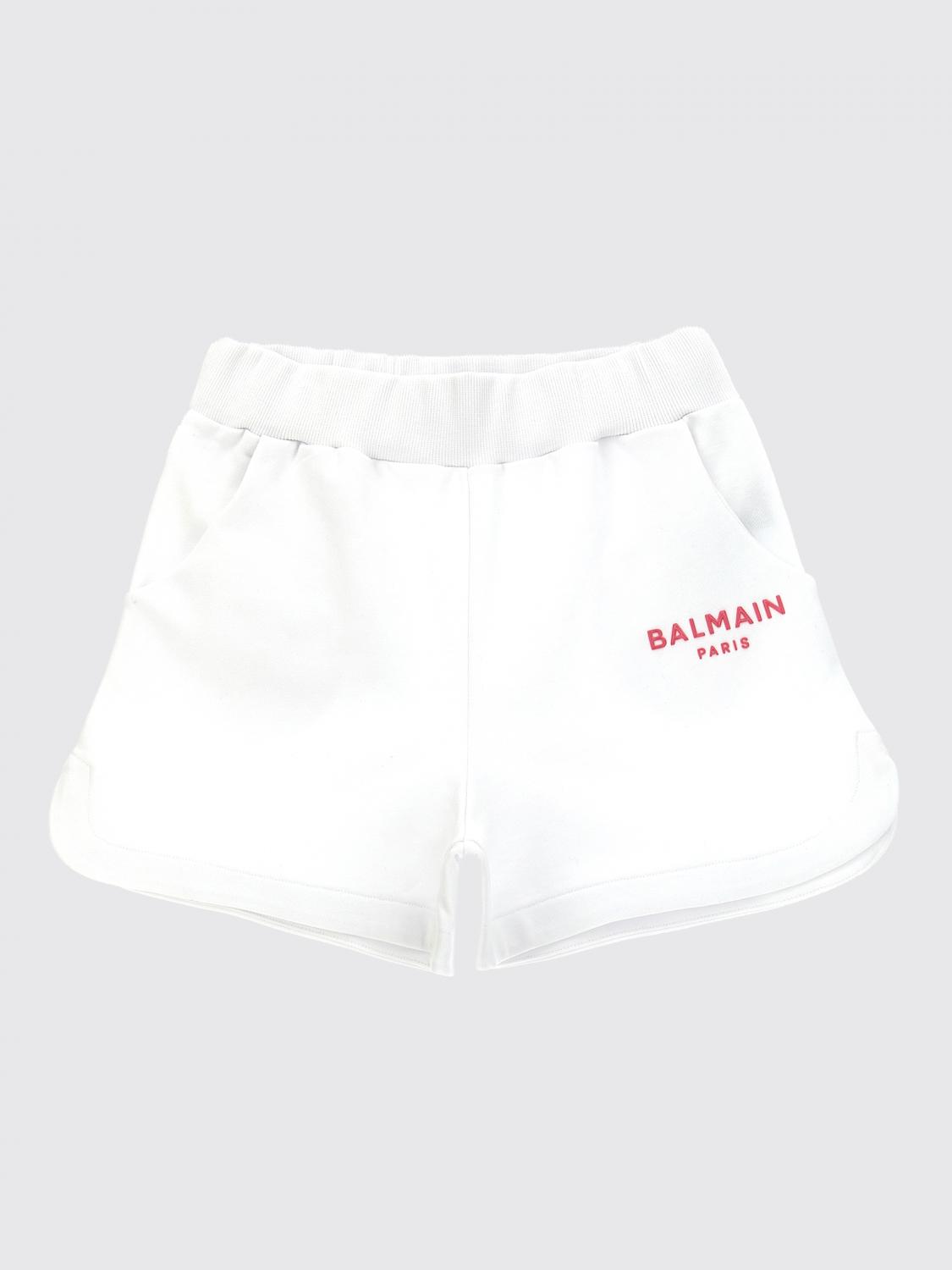 Balmain Shorts Kids Color White In White