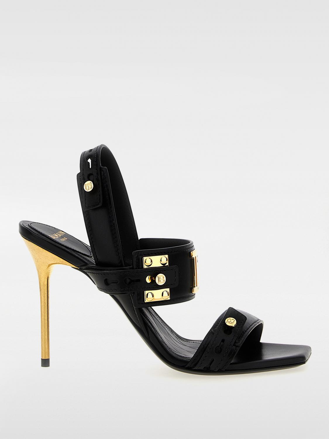 BALMAIN HEELED SANDALS BALMAIN WOMAN COLOR BLACK G61682002