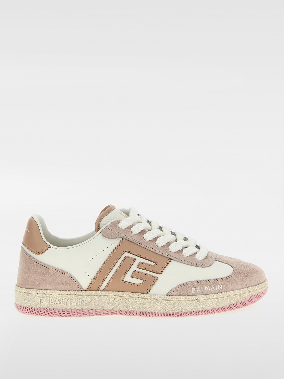Shop Balmain Sneakers Woman Color Pink