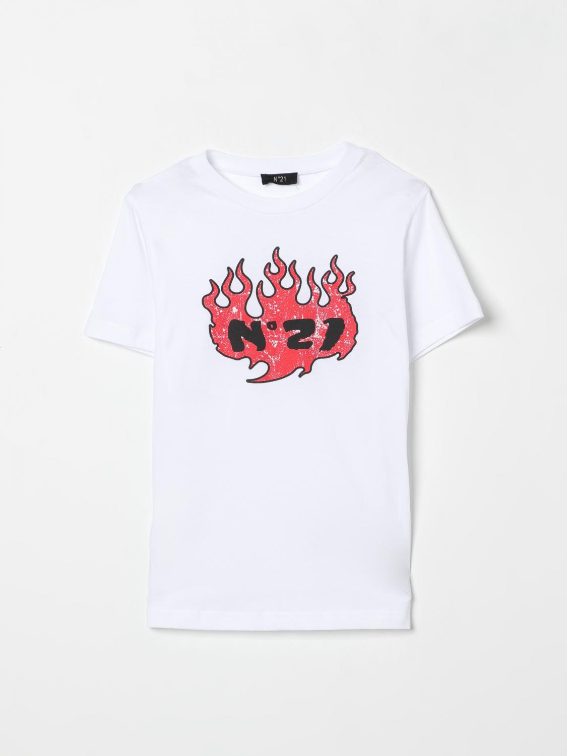 N°21 T-shirt N° 21 Kids Color White In White