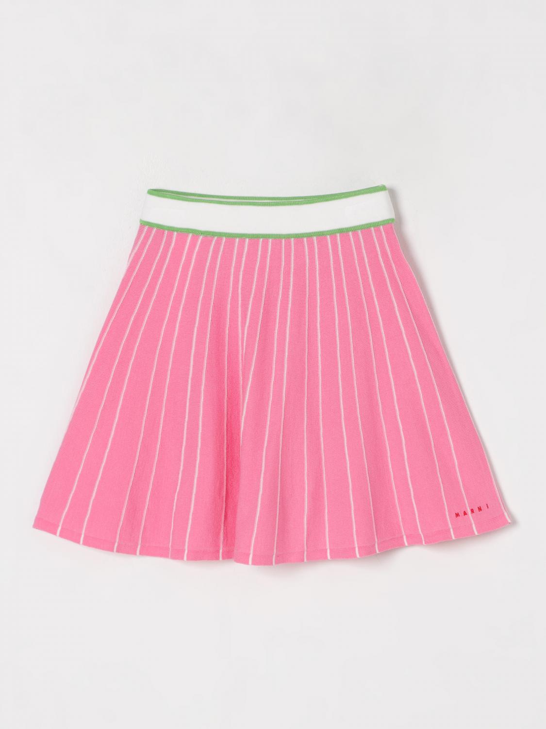 Marni Striped Skirt In Pink