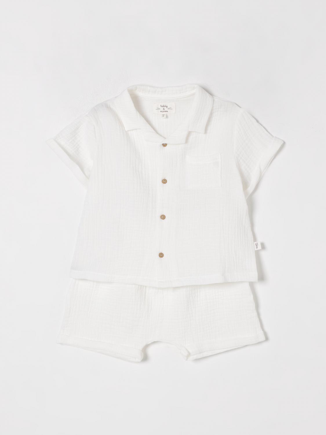 Teddy & Minou Jumpsuit Kids Color White In White